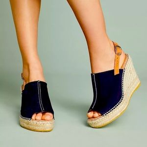 Never worn! Anthropologie Espadrille Wedge Sandals